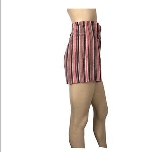 Akaiv TR Notes paperback shorts stripe pink side pocket